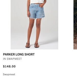 Agolde Parker Long Shorts - Swapmeet